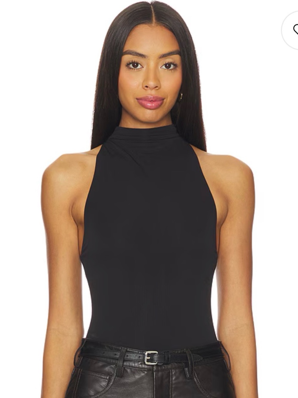 Abound Black High-Neck Sleeveless Women's bodysuit